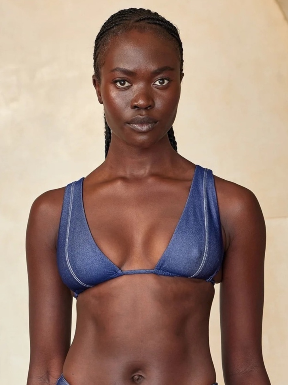 Monday Swimwear Palm Springs Top Denim Blue